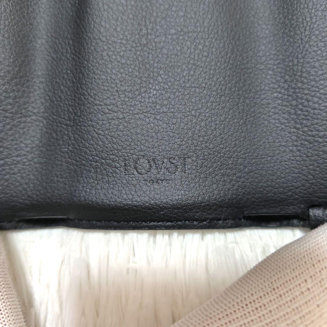 ✨美品✨ラヴィスト 3つ折り財布 コンパクトウォレット ゴールド金具 レザー 黒