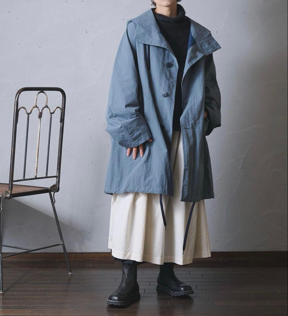 美品✨Veritecoeur ヴェリテクール パッカブルフードコート グレー 1