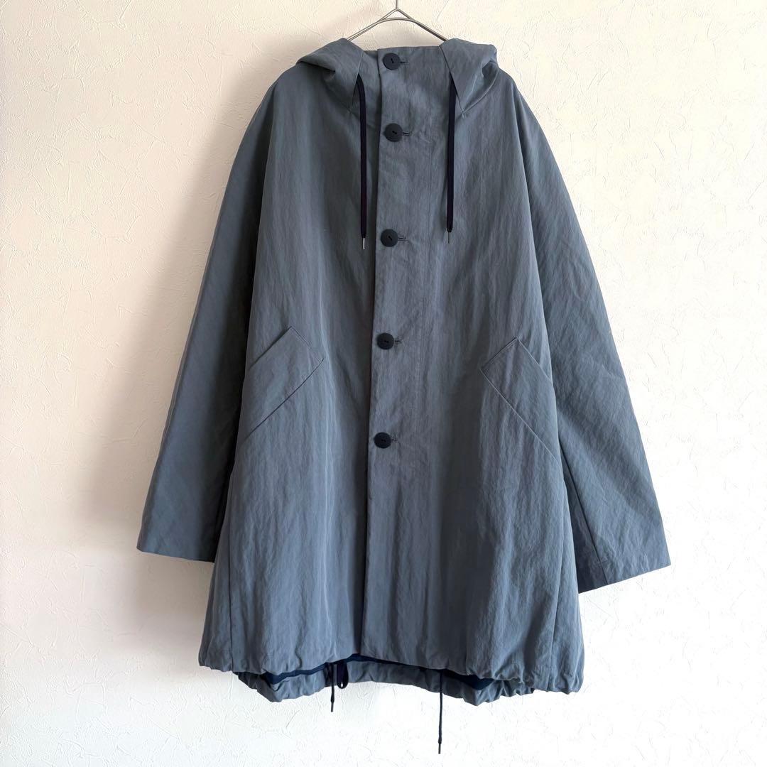 美品✨Veritecoeur ヴェリテクール パッカブルフードコート グレー 1