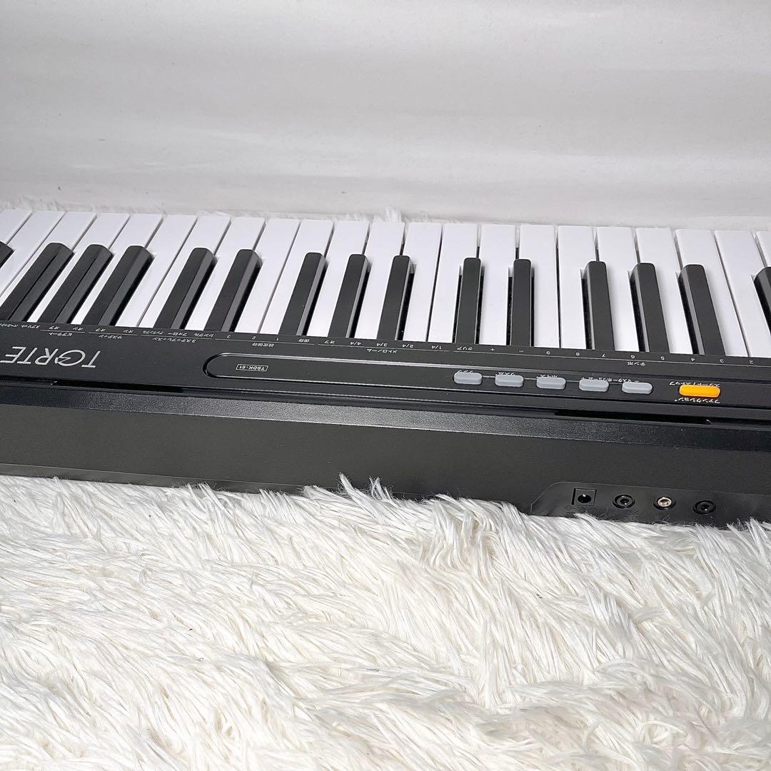 【良品】TGRTE TSDK-61 電子キーボード 61鍵盤 マイク付き