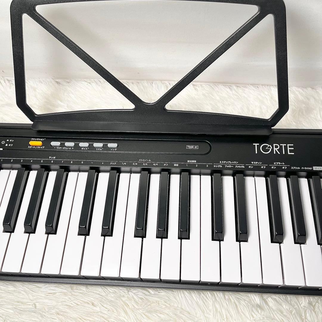 【良品】TGRTE TSDK-61 電子キーボード 61鍵盤 マイク付き