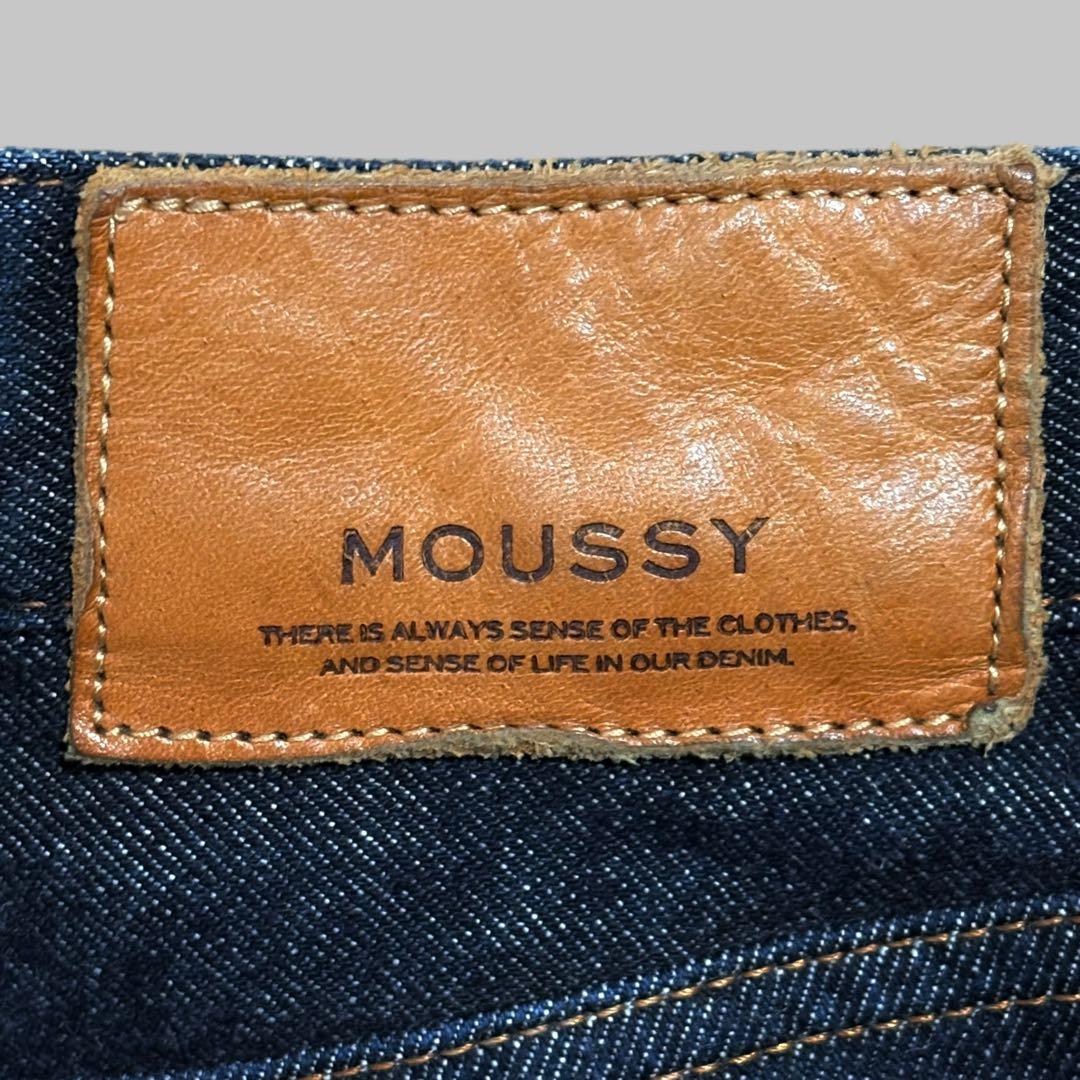 美品 moussy マウジー MVS FLARE フレアデニム インディゴ 24