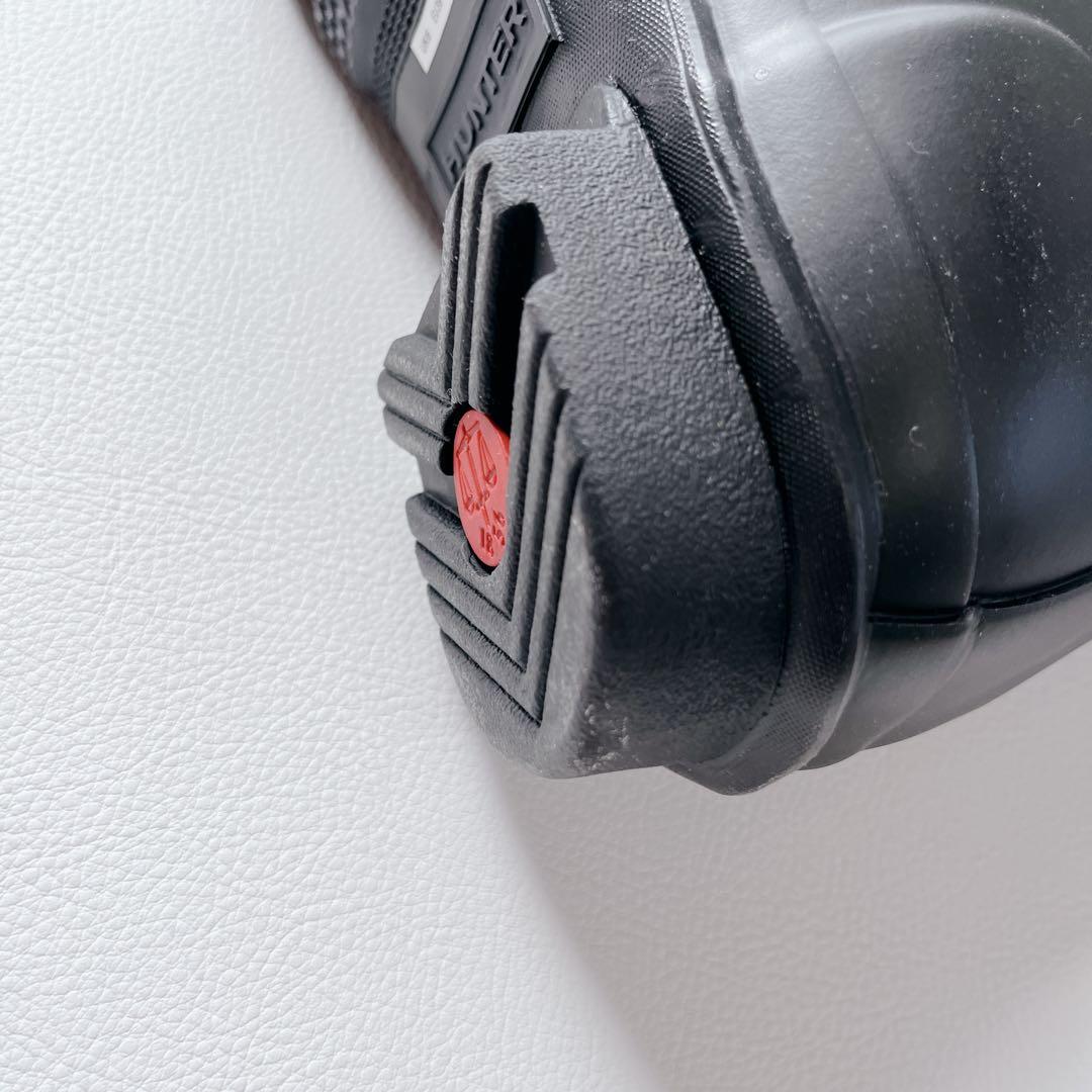 未使用級✨HUNTER レインブーツ ラバー 黒 UK6 ベルト