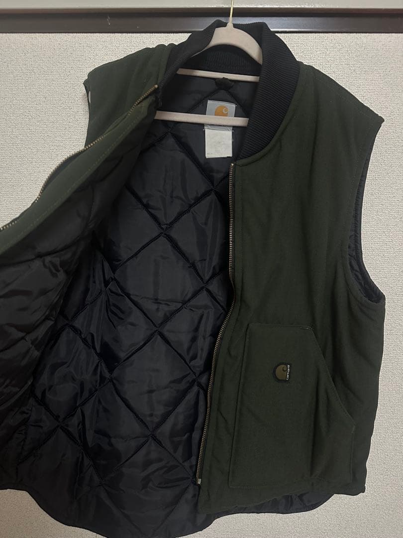 ⭐️超希少⭐️Carhartt ダックベスト v17 USA製 オリーブグリーン