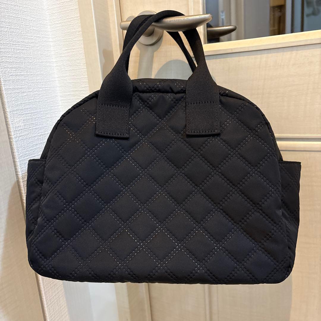 美品　MARY QUANT ピンソニックキルトデイジー トート ブラック