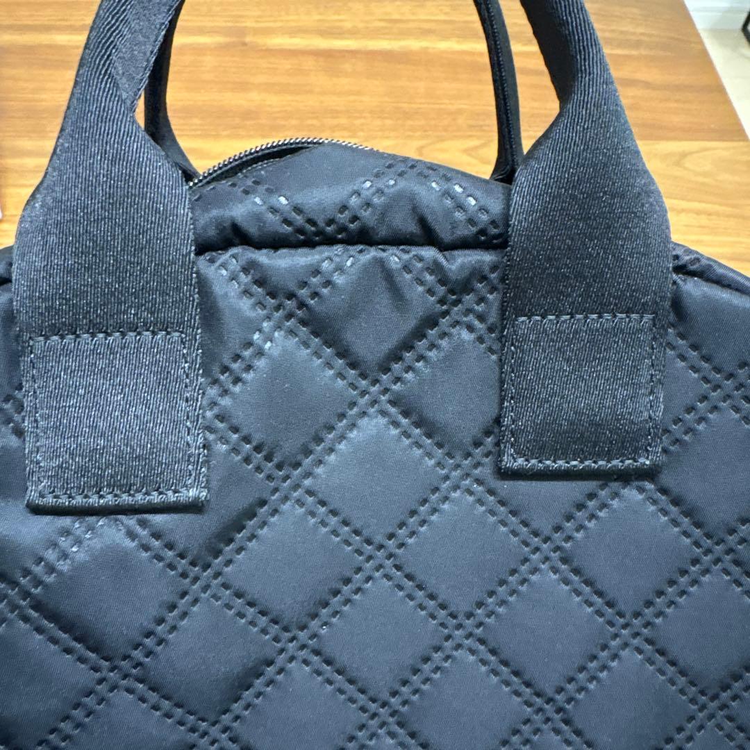 美品　MARY QUANT ピンソニックキルトデイジー トート ブラック