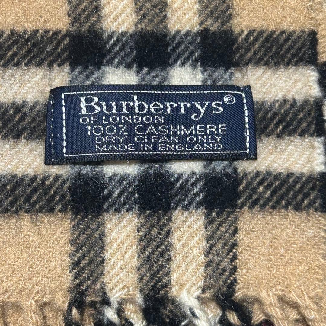 【美品】Burberry ノバチェック柄マフラーカシミヤ100%