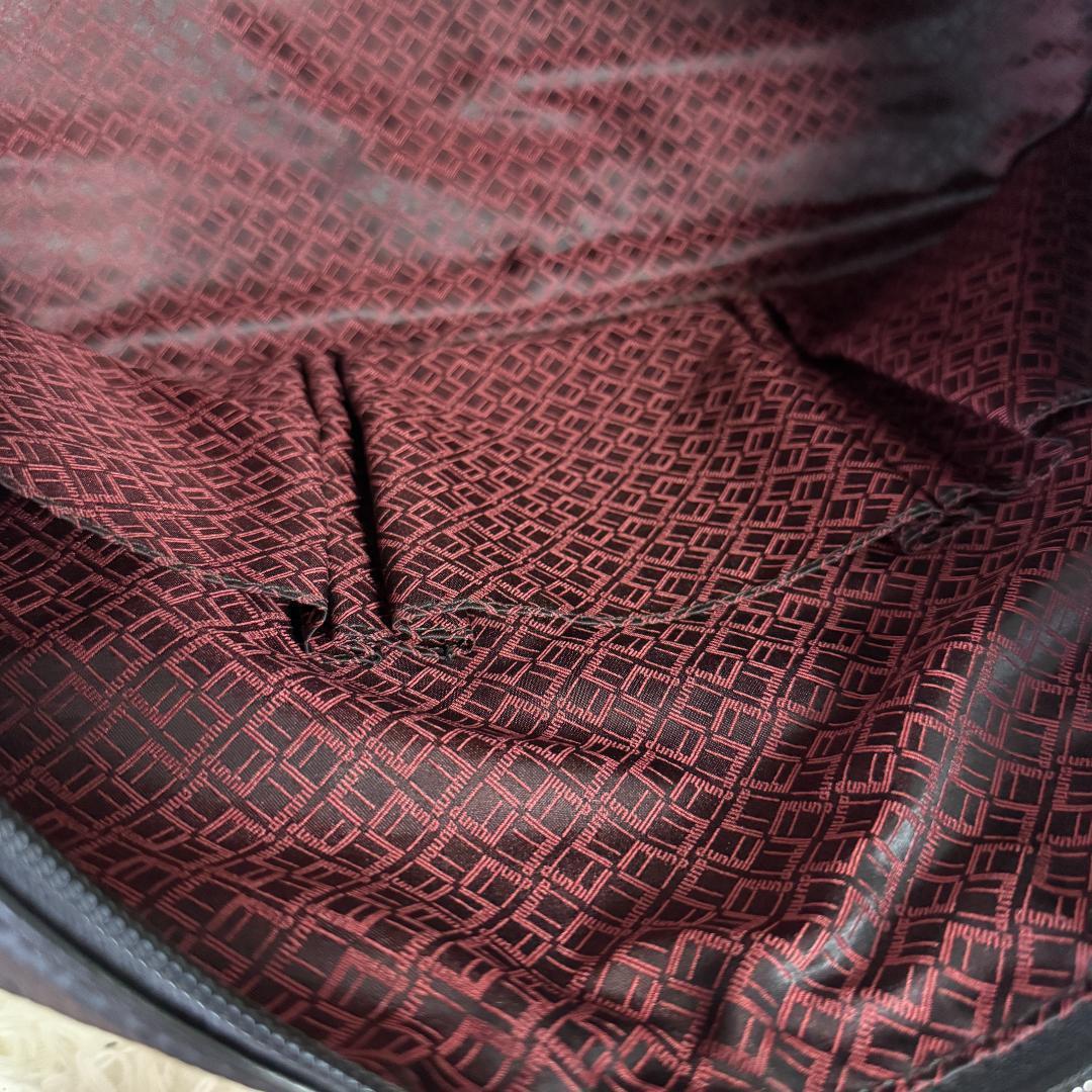 ダンヒル dunhill ボストンバッグ 2way ロゴ 内総柄 レザー◎
