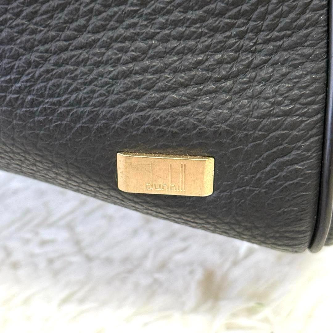 ダンヒル dunhill ボストンバッグ 2way ロゴ 内総柄 レザー◎
