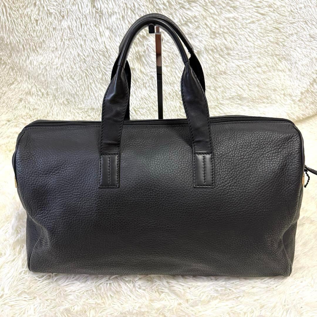 ダンヒル dunhill ボストンバッグ 2way ロゴ 内総柄 レザー◎