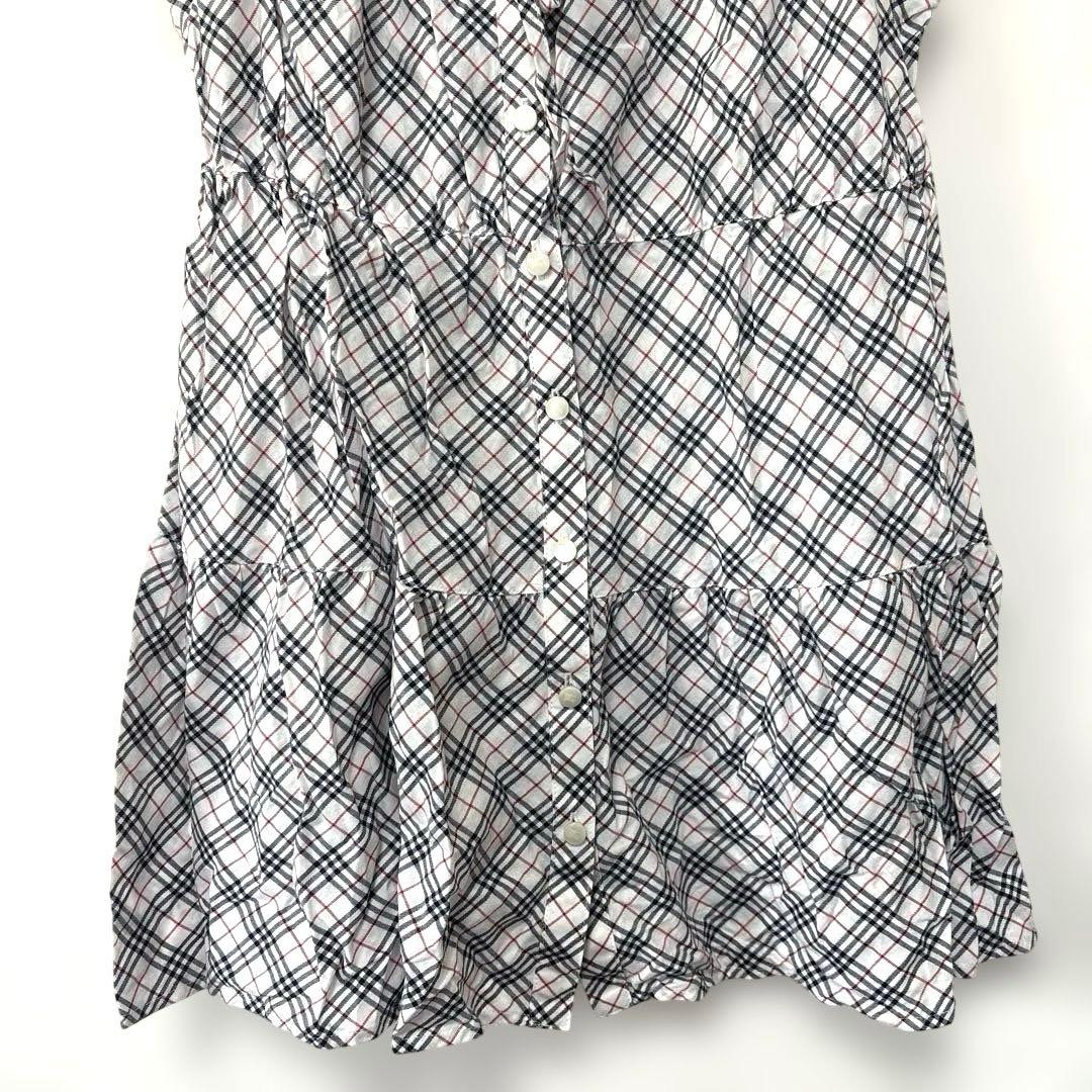 BURBERRY BLUE LABEL フレンチスリーブブラウス　36