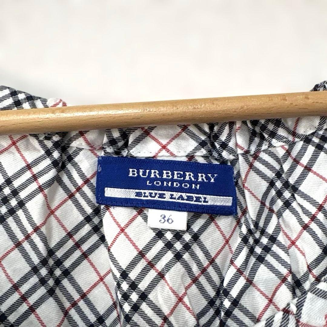 BURBERRY BLUE LABEL フレンチスリーブブラウス　36