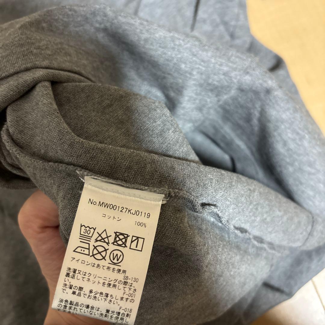 メゾンキツネ　Tシャツ　メンズ　Lサイズ　カットソー　トレーナー　グレー