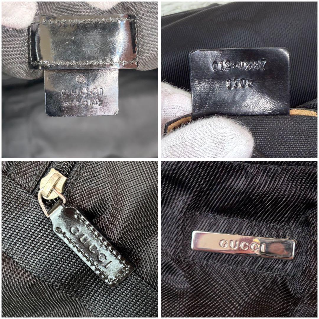 美品✨GUCCI 折り畳み ボストンバッグ 2way トラベル 大容量【特大】