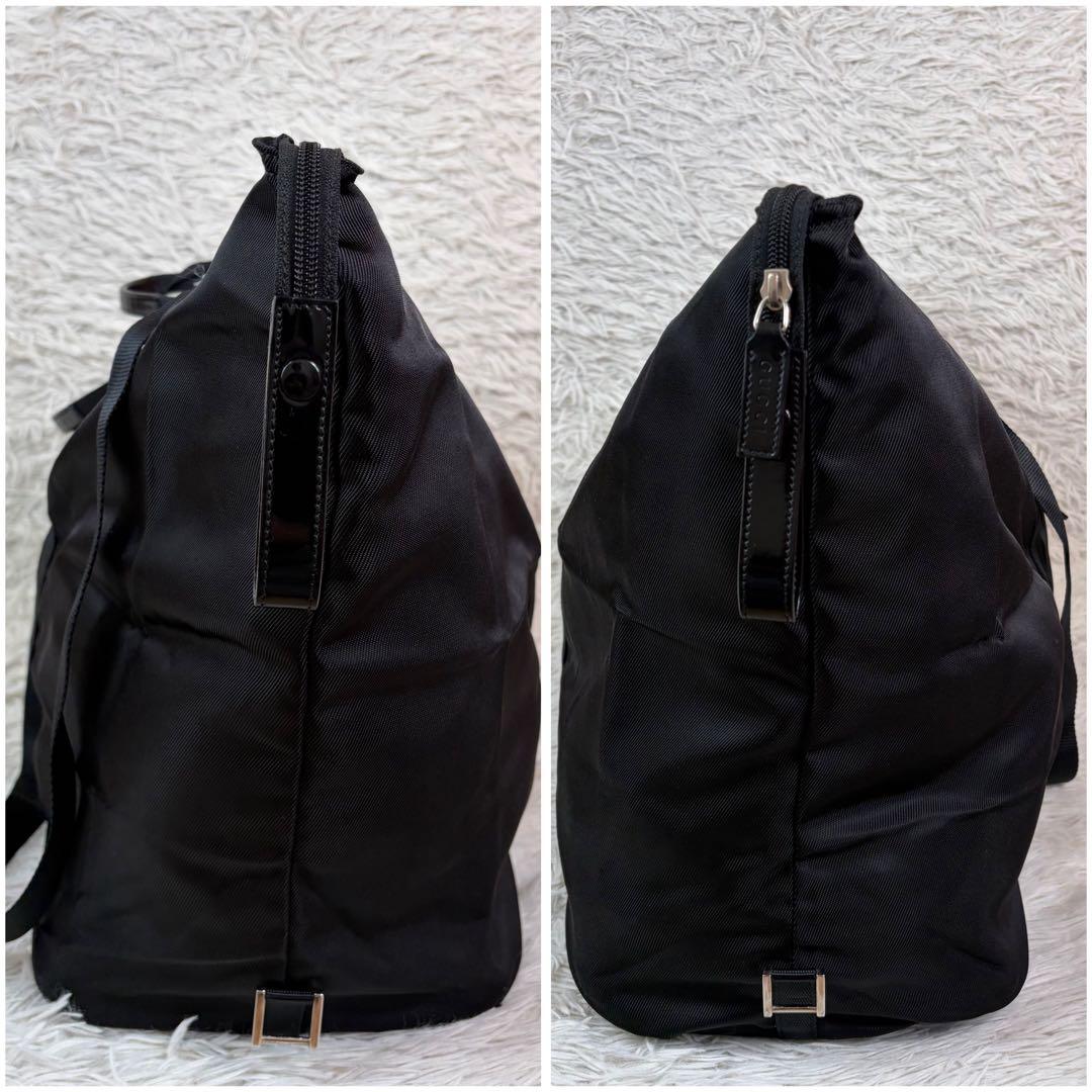 美品✨GUCCI 折り畳み ボストンバッグ 2way トラベル 大容量【特大】