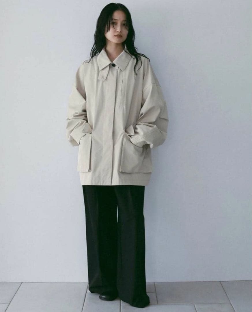anuke アンヌーク　over half coat アイボリー 38