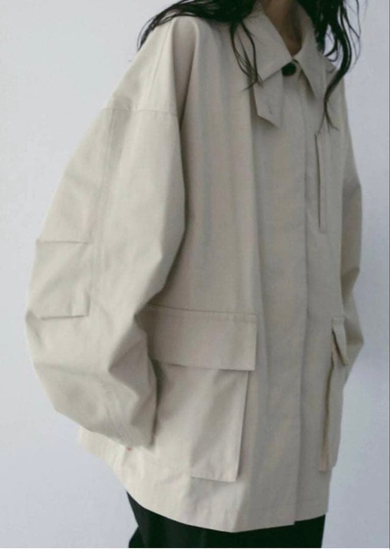 anuke アンヌーク　over half coat アイボリー 38