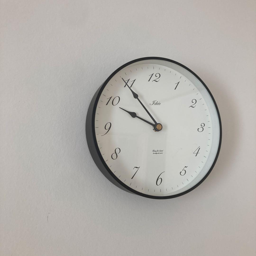 ［ＩＤＥＥ］ＩＤＥＥ　ＴＩＭＩＮＧ　掛け時計　２００ｍｍ　アラビア数字（アルミ）