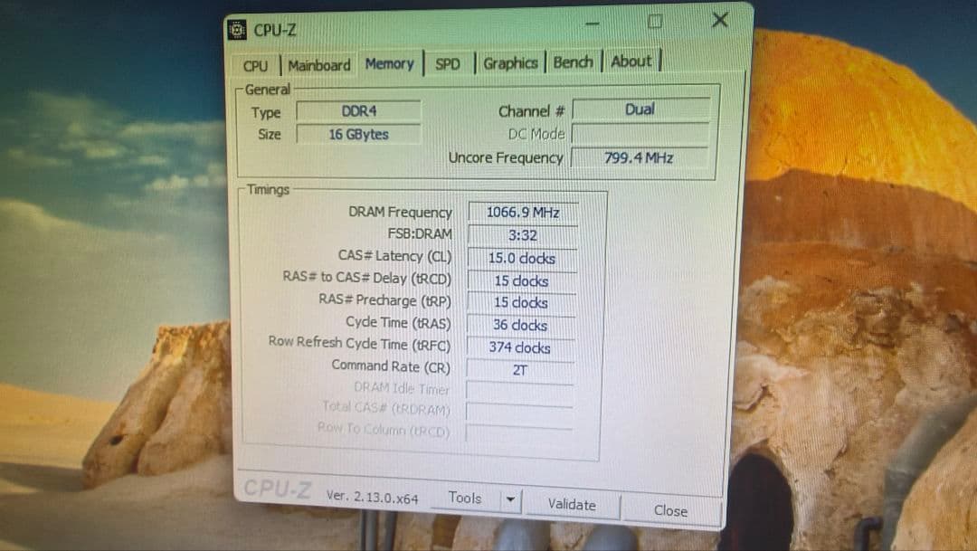 DDR4 8GBx2枚 16GB pc4-2133 動作確認済み ④
