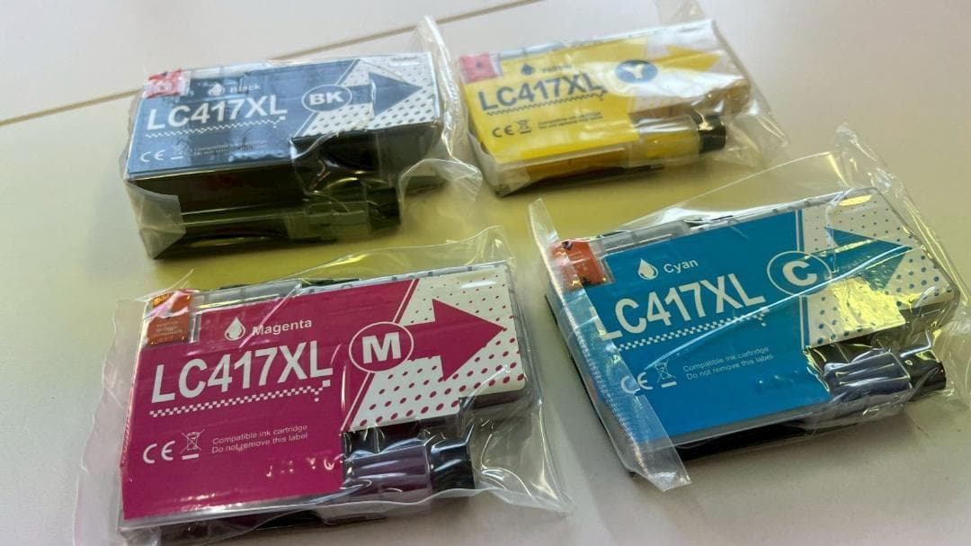 LC417XL-4PK 4色セット [大容量/最新ICチップ/残量表示対応] ブ