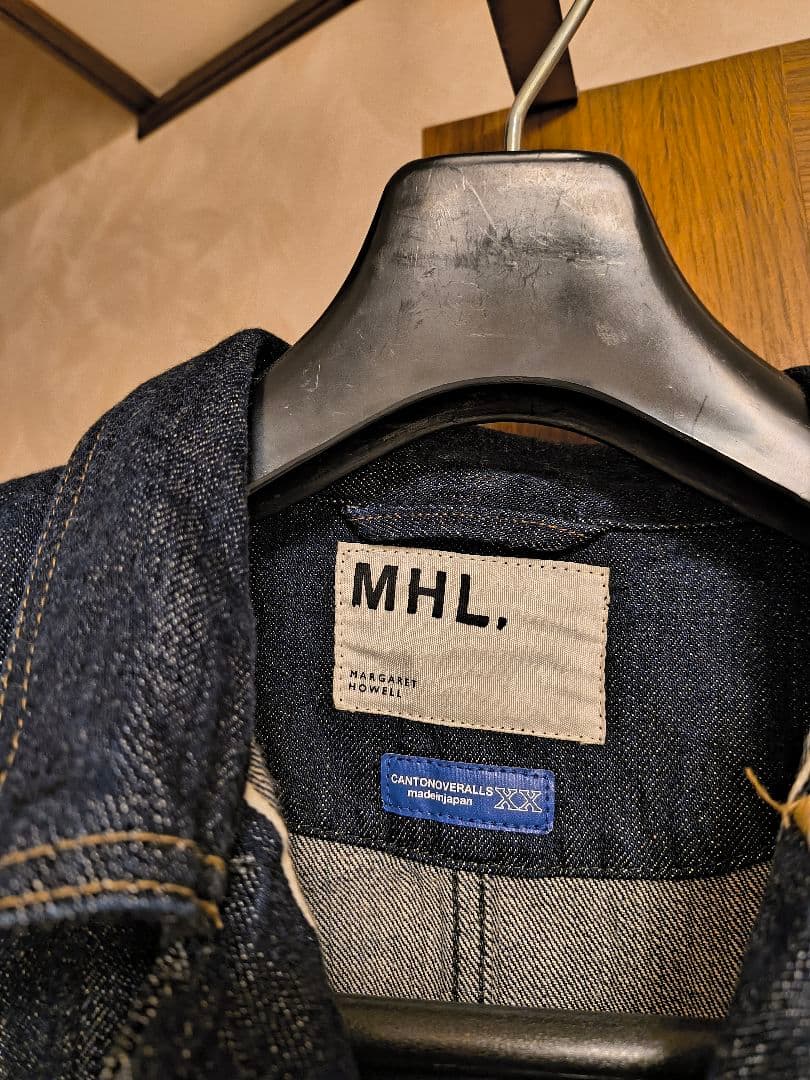 イ*ナ様 廃盤。MHL×キャントンオーバーオールズ　デニムカバーオール　M〜Lサ