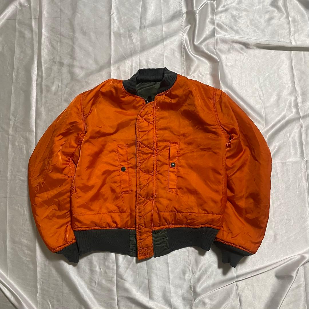 ジャケット・アウター 80s Alpha MA-1 Flight Jacket Reversible