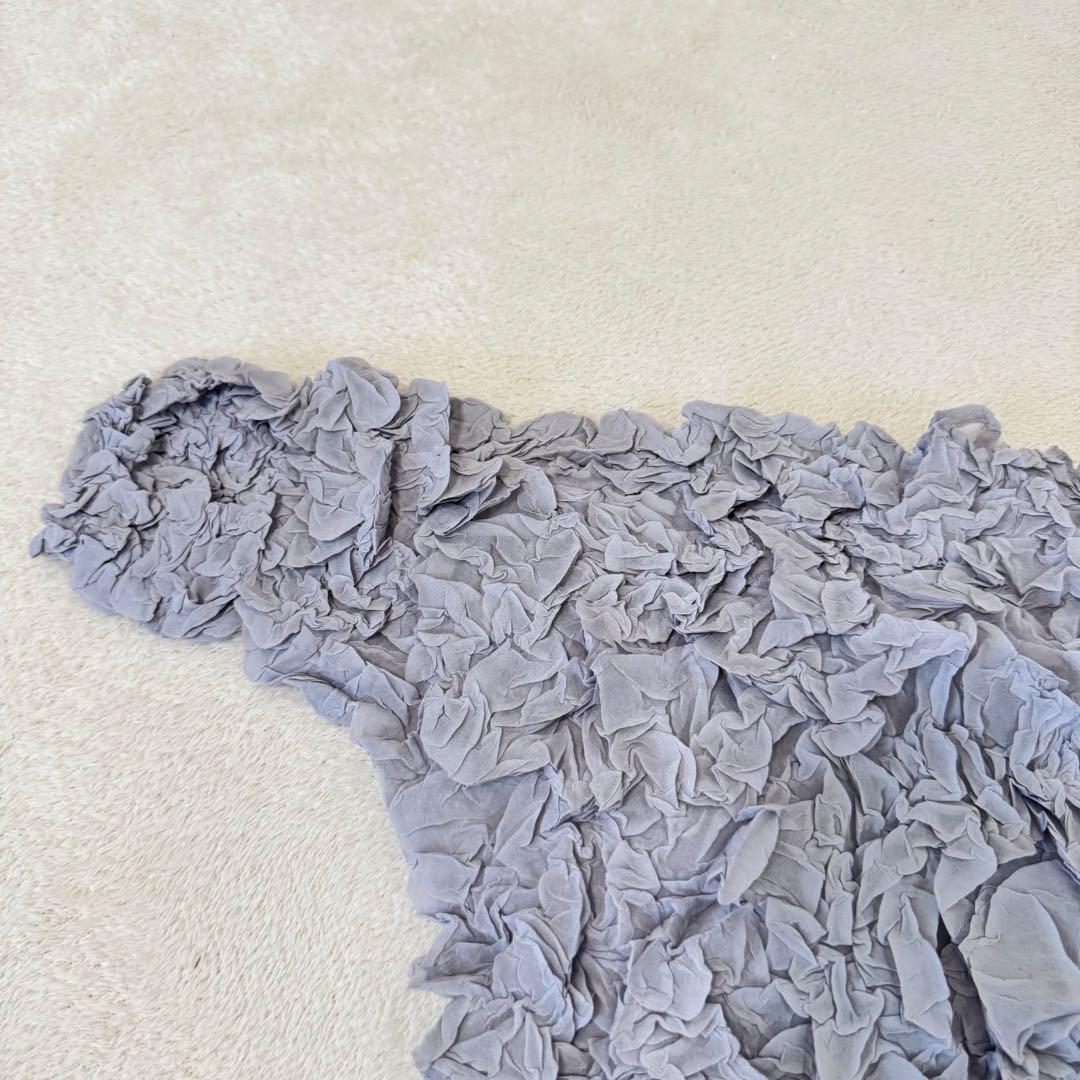 極美品✨ISSEY MIYAKE プリーツ　変形　立体　グレー　サイズ2