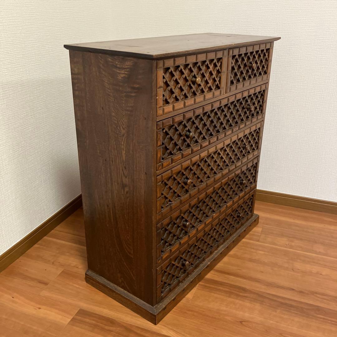 木製　アンティーク　チェスト