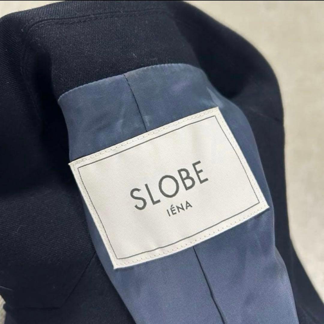 【極美品】スローブイエナ紺ブレザー金ボタン 2022年製 袖4つボタン ダブル