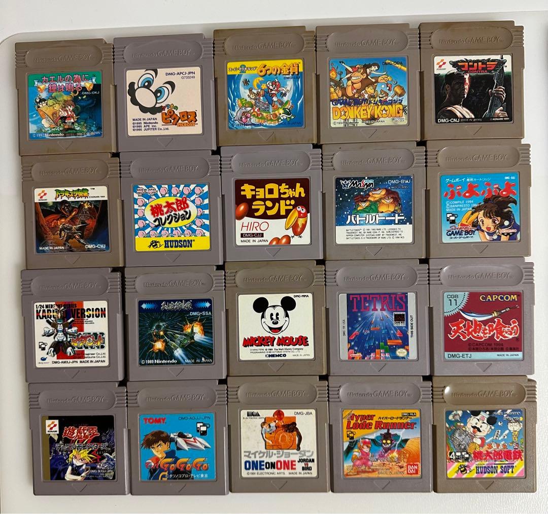 ゲームボーイカラー本体➕ゲームボーイソフト【153本】➕ケース【20個】