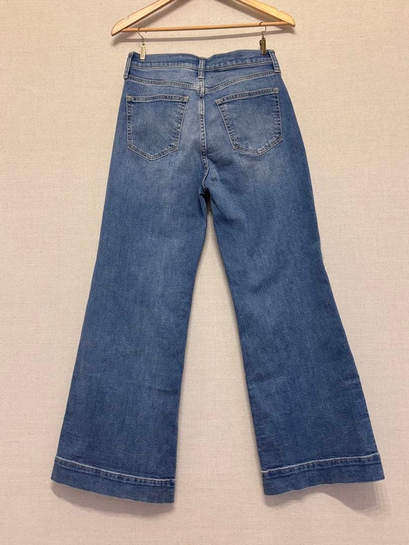 新品☆GAP 28inch バギーパンツ ミディアムウォッシュ イージー