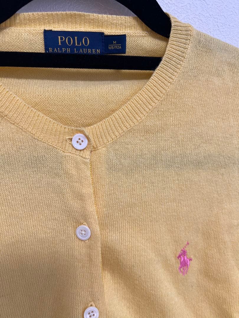 【Fumi】Ralph Lauren ラルフローレン　黄色 カーディガン