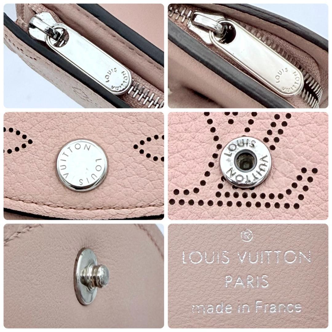 ルイヴィトン マヒナ ポルトフォイユ イリス XS 三つ折り財布 ピンク