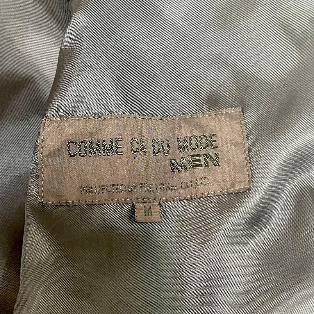 【モード系】 COMME CA mode ロングコート フルジップ アンゴラ 黒