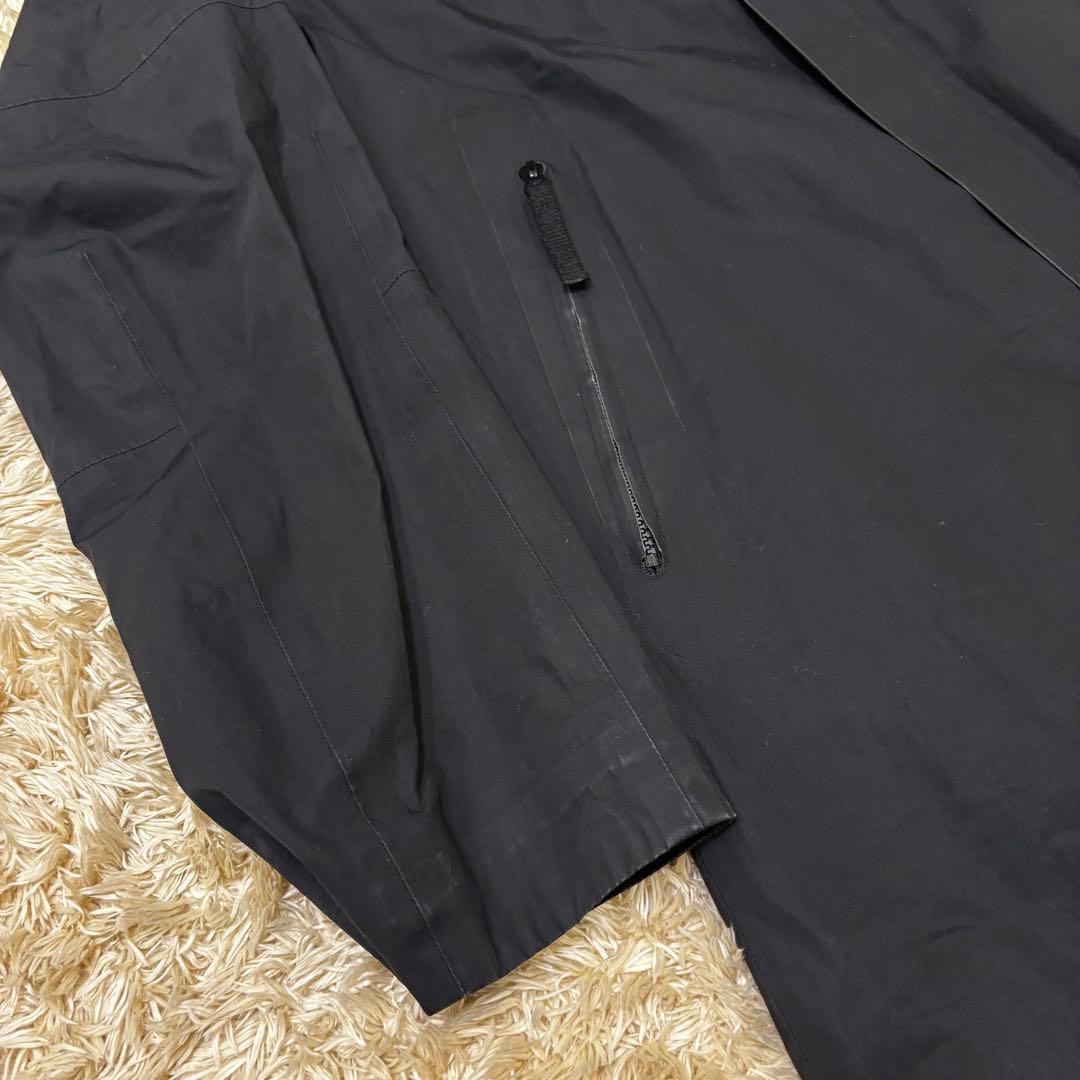 【16AW】Stone  ウォーターレペレントミリタリーコート黒M