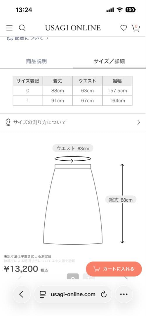 スナイデルチュールパリエスカート