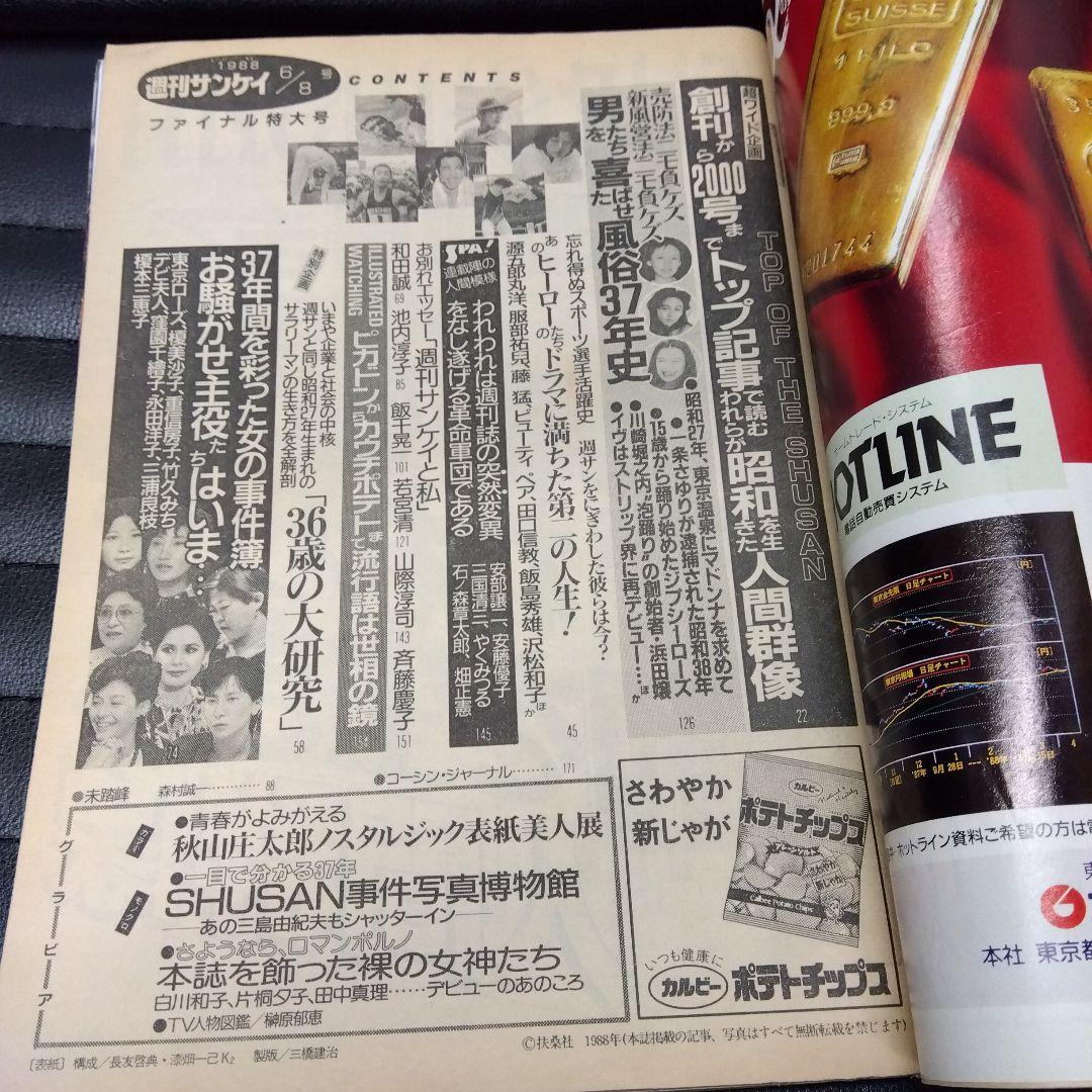 週刊サンケイ1988.6.8ファイナル特大号