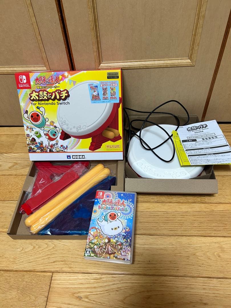 Switch 太鼓の達人　太鼓とバチ　ソフト　ドンダフルフェスティバル　セット