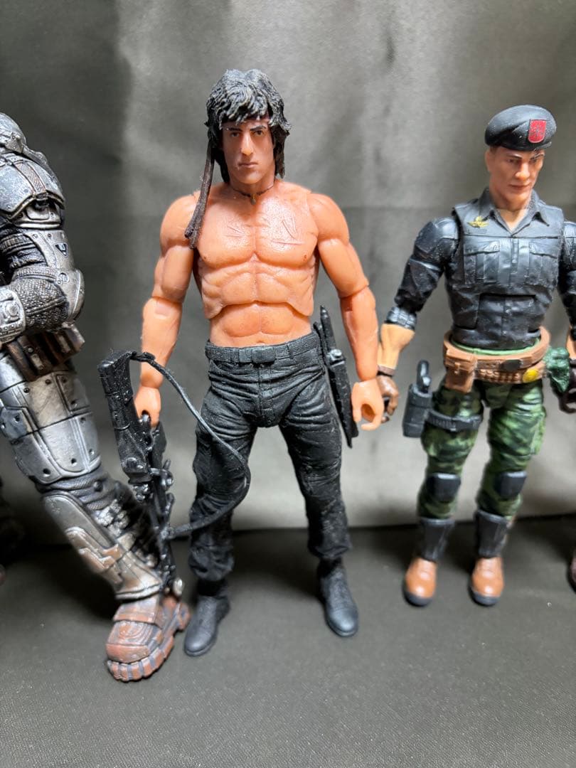 ギアーズ、ランボー、GIジョー　フィギュア　 5体セット　NECA マテル