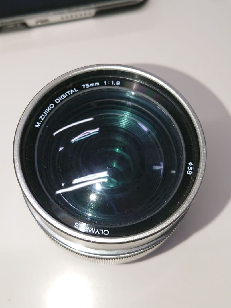 模型レンズ オリンパス 75mm F1.8 模型レンズ F114