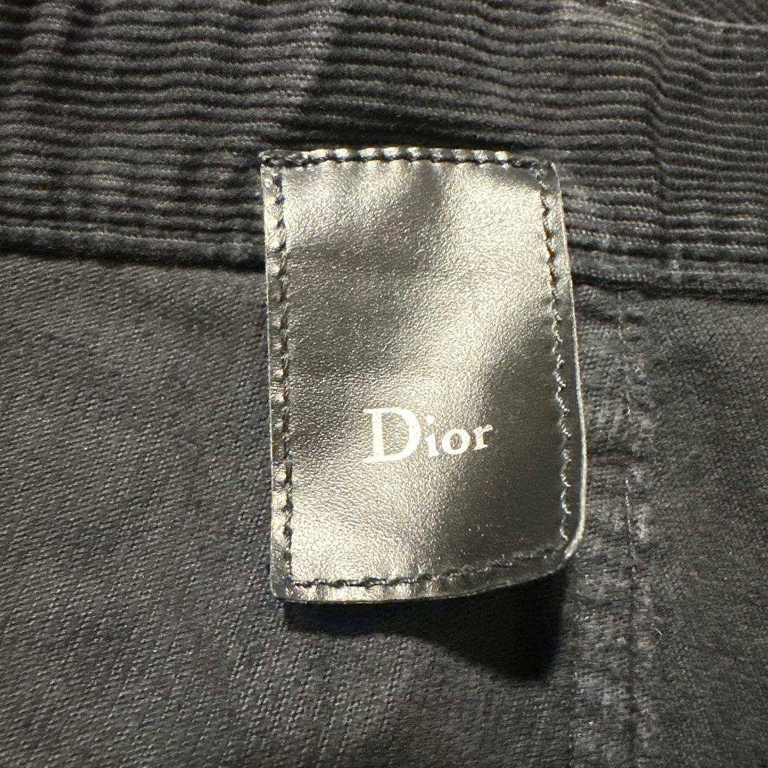 イタリア製 Dior ディオール コーデュロイパンツ ボタンフライ ブラック
