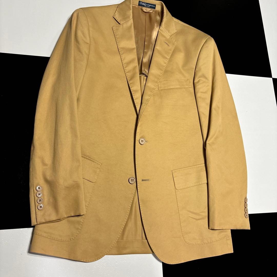 成人式　Polo by Ralph Lauren ベージュスーツ　セットアップ