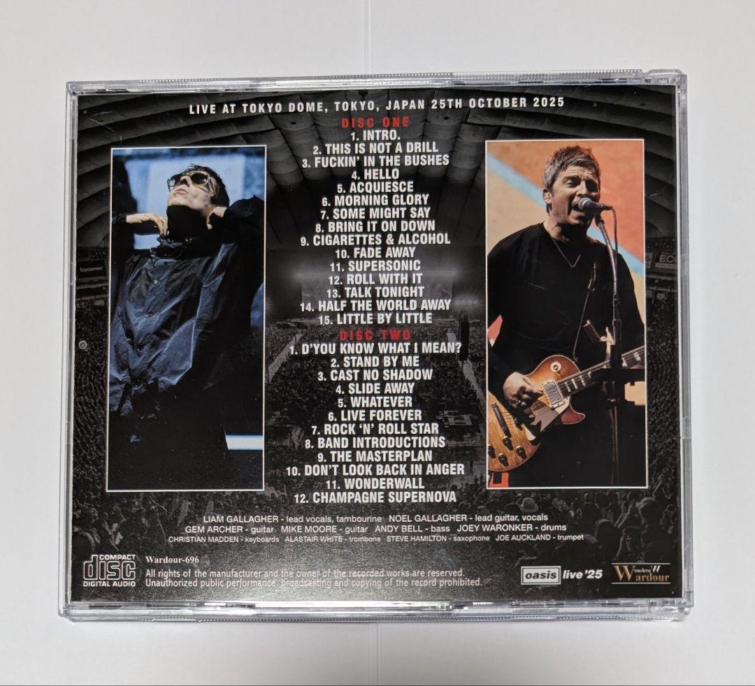 oasis live '25 Tokyo Day 1st & 2nd 2作セット