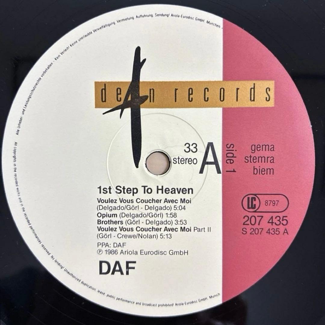 DAF / 1st Step to Heaven 輸入12inchレコード