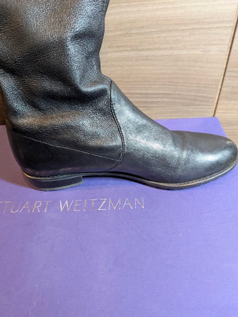 Stuart Weitzman ブラック ロングブーツ　US8（25〜25.5）