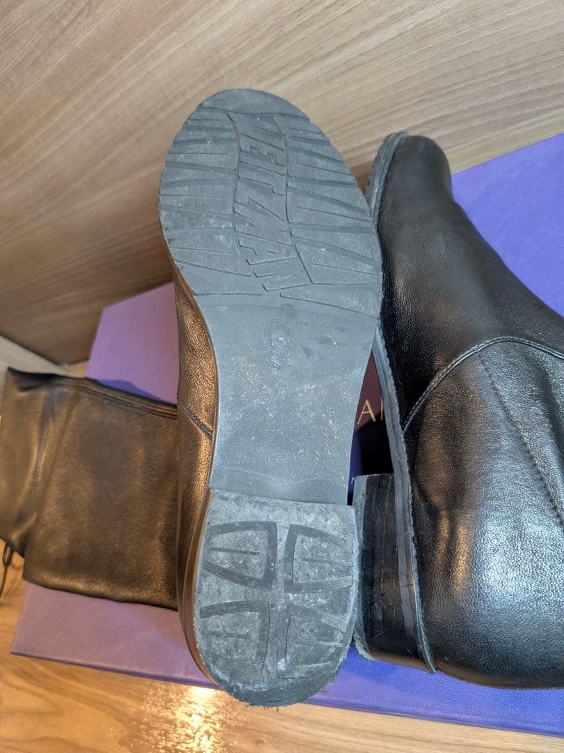 Stuart Weitzman ブラック ロングブーツ　US8（25〜25.5）