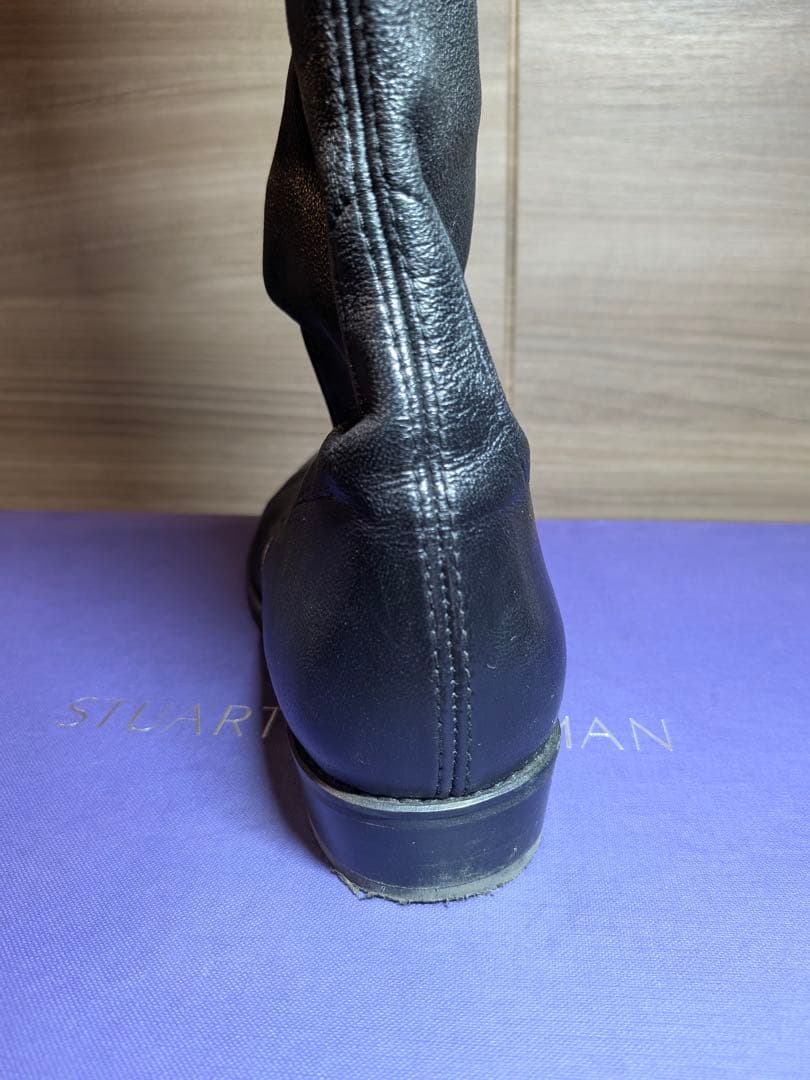 Stuart Weitzman ブラック ロングブーツ　US8（25〜25.5）