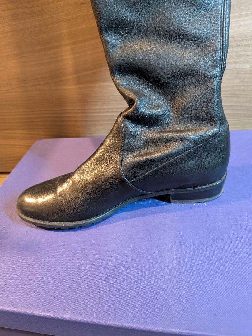 Stuart Weitzman ブラック ロングブーツ　US8（25〜25.5）