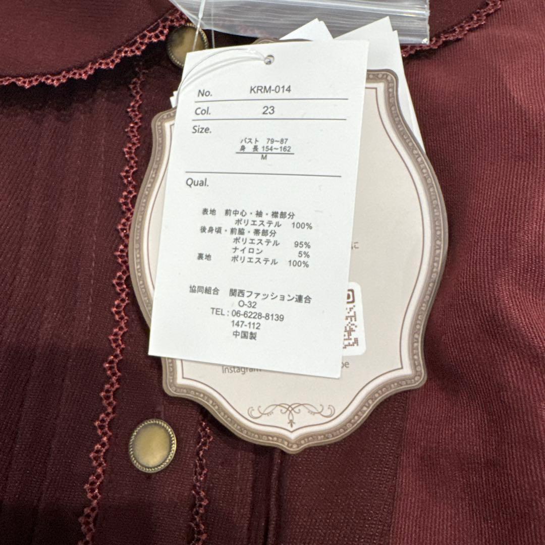 新品 クラロリくる実 しまむら ワンピース ボルドー M ノエル・ド・メモワール
