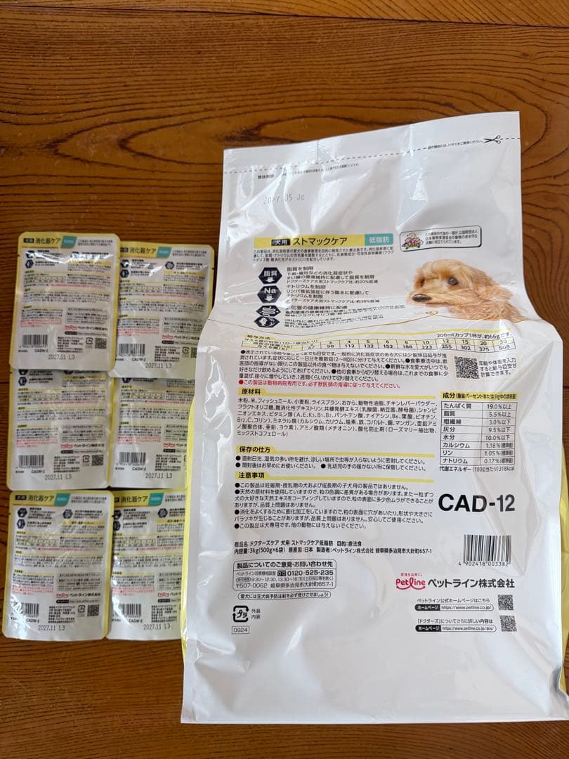 Dr's Care ストマックケア 3kg 犬用、消化器ケア低脂肪セット